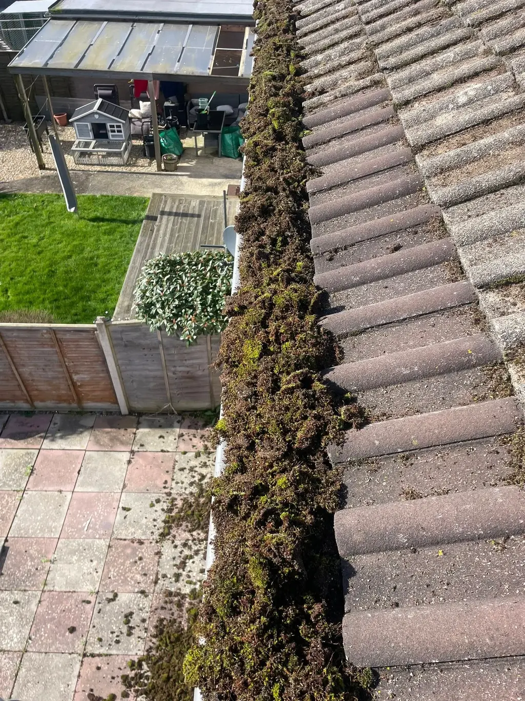 Gutters & Fascias before — gutter and fascia cleaning