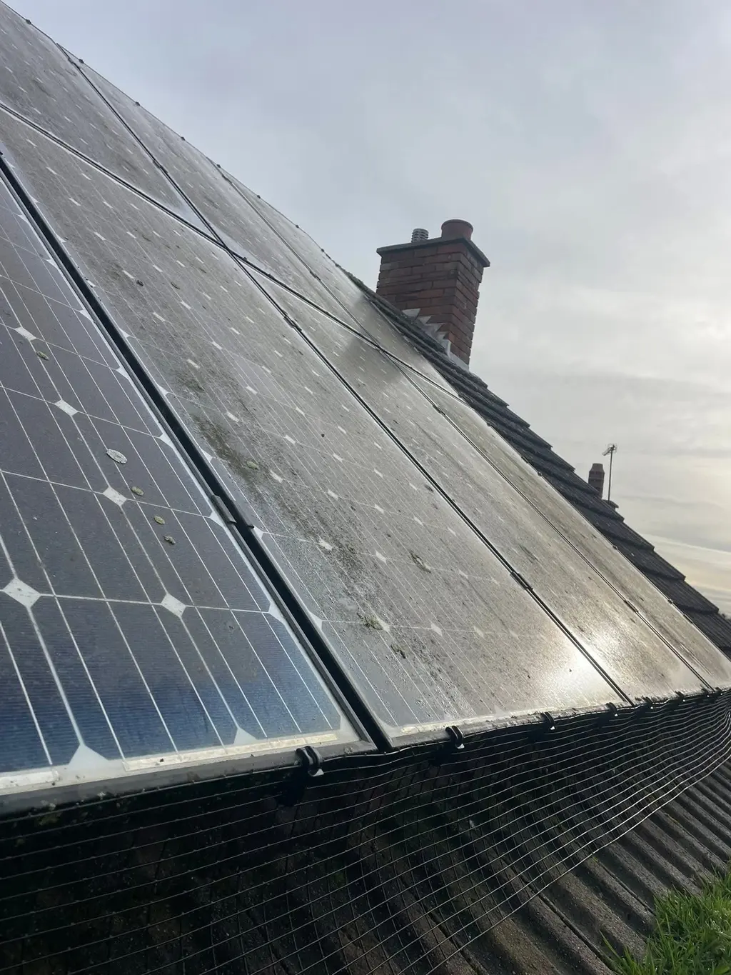 Solar Panels before — solar panel cleaning